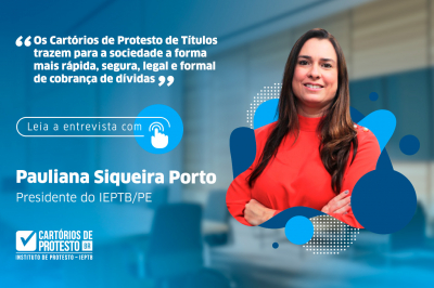 Os Cartórios de Protesto de Títulos trazem para a sociedade a forma mais rápida, segura, legal e formal de cobrança de dívidas